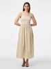 Pieces Maxikleid in Silver Gray