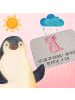 Mr. & Mrs. Panda Duschvorleger Axolotl Niedlich mit Spruch in Grau Pastell