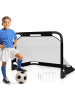 COSTWAY Pop-up Fußballtor faltbar 91 x 62 x 62 cm in Schwarz