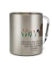 Mr. & Mrs. Panda Outdoor Tasse Otter Stein mit Spruch in Silber