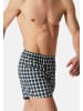 Schiesser Boxershorts Web in Dunkelblau / blau / blau