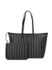Lacoste Monogram Zely Shopper Tasche 37 cm in mono noir beige
