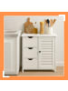relaxdays Badezimmerschrank in Weiß - (B)60 x (H)80 x (T)30 cm