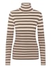 Soaked in Luxury Strickpullover SLSpina Slim fit in Morel and White Stripe