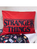 COFI 1453 Stranger Things Bettwäsche 140x200 cm Baumwolle Schwarz Upside in Mehrfarbig