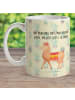 Mr. & Mrs. Panda Trinkbecher Alpaka Stolz mit Spruch in Kaktus Grün