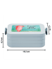 Mr. & Mrs. Panda MEPAL Bentobox Axolotl Liebe Design mit Spruch in Blau Pastell