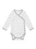 Sense Organics Bio Baby Langarm Wickelbody "Ygon" in Weiß-Grau