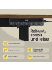 VASAGLE Schreibtisch Balok in Braun - (B)160 x (H)(82.5-130.5) x (T)80 cm