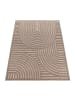 KADIMA DESIGN Teppich Kurzflor Struktur Wohnzimmer in Beige
