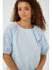 SAINT TROPEZ Bluse kurzarm PalaSZ Lockere Passform in Skyway