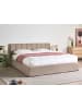 Beliani 2-tlg Doppelbett DREUX in Beige/Schwarz