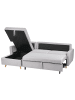 Beliani Ecksofa FLAKK in Grau/Braun - (W) 232 x (H) 90 x (L) 147 cm