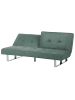Beliani Schlafsofa DUBLIN in Grün/Silber - (W) 190 x (H) 38 x (L) 88 cm