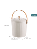 relaxdays Küchen-Komposteimer in Weiß - 5,6 Liter