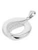 Adeliás Damen Anhänger aus 333 Gold mit Zirkonia in silber