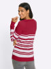 Sieh an! Langarm-Pullover in rot-weiß-geringelt