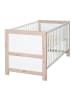 roba Babybett Malo höhenverstellbar 70 x 140 cm - weiß/Eiche