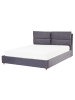 Beliani 2-tlg Doppelbett BATILLY in Grau