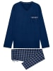 HOM Schlafanzug Sid in Navy check