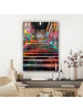 MuchoWow Leinwand bilder Bunte Treppe (BxH)