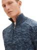 Tom Tailor Pullover KNITTED TROYER in Blau