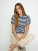 Peppercorn T-Shirt in Black Iris Stripe