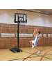 COSTWAY Basketballständer 245-305 cm höhenverstellbar in Schwarz