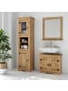 home24 home24 Waschbeckenunterschrank aus massivem Kiefernholz im naturnahen Stil in Kiefer Natur