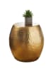 KADIMA DESIGN Couchtisch Orient | Hammerschlag-Design, Aluminium, 42cm in Gold