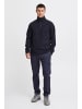 INDICODE Troyer 55652MM Schlichter Basic Fleece Troyer mit Stehkragen in dunkelblau
