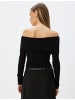 KOTON T-shirt in Schwarz