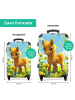 NoBoringSuitCases Suitcase, Handgepäck, Koffer, Trolley, Reisekoffer braunes Pony-Design