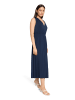 BETTY & CO Plisseekleid ohne Arm in Dunkelblau