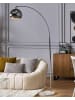 Beliani Stehleuchte PAROO in Silber - (W) 35 x (H) 210 x (L) 96 cm