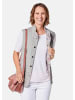 GOLDNER Edle Übergangsweste, florales Design in rosé / grau / gemustert