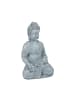 relaxdays Buddha Figur in Hellgrau - (H)30 cm