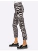 Heine Druck-Hose in schwarz-ecru-bedruckt