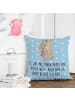 Mr. & Mrs. Panda 40 x 40 Kissen Papa Bär mit Spruch in Blau Pastell
