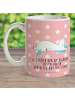 Mr. & Mrs. Panda Plastikbecher Einhorn Sternenhimmel mit Spruch in Rot Pastell