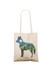 Mr. & Mrs. Panda Shopper-Tasche Fuchs Landschaft mit Spruch in Bunt