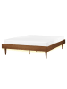 Beliani Doppelbett TOUCY in Braun - (W) 165 x (H) 38 x (L) 204 cm