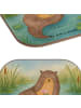 Mr. & Mrs. Panda Coaster Otter Seerose Design ohne Spruch in Weiß