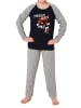NORMANN Pyjama langarm Schlafanzug CollegeLook - 74142 in marine