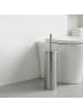 relaxdays WC Bürste in Silber - (H)38 x Ø9,5 cm