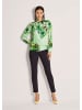 MADELEINE Elegante Bluse mit Hemdkragen in eisgrün / multicolor