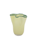 Present Time Vase aus Glas RUFFLES in Grün, 31,5 cm