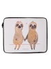 Mr. & Mrs. Panda Notebook Tasche Faultier Pärchen ohne Spruch in Weiß