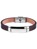 Adeliás Unisex Armband aus Leder 21 cm in braun