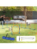 Pawhut Hunde Agility Set Blau+Orange Kunststoff